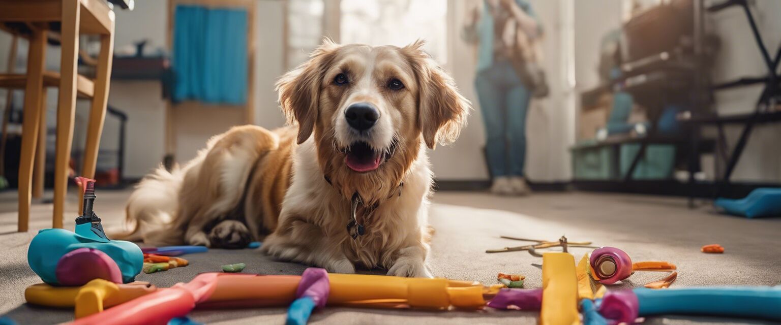 Pet enjoying training session